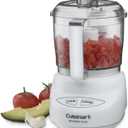 Cuisinart Mini-Prep Plus Food Processor, 24-Ounce Mini Food Processor to Chop Herbs, Vegetables, and Hard Cheese, 24-Ounce Work Bowl, Reversible Stainless Steel Blade, DLC-2A, White