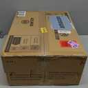 LEDIARY 20" Caged Ceiling Fan with Light, Small Flush Mount Ceiling Fan with App&Remote, Low Profile Bladeless Ceiling Fan for Bedroom, Kitchen, Dining Room-Black