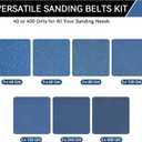 1x30 Inch Sanding Belts 21 Pcs 7 Grits Sizes (3 Each of 40/60/80/120/150/240/400 Grits) Heavy Duty Belt Sander Zirconia Belt Sander Paper for Wood, Metal, Stainless Steel, Cars, and Furniture