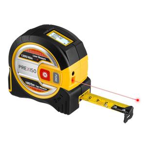 PREXISO 2-in-1 Laser Tape Measure - NOT Digital - 135 Ft Laser Measurement Tool & 16Ft Measuring Tape with Auto Lock & Movable Magnetic Hook - Pythagorean, Area, Volume, Ft/Ft+in/in/M Unit-NOT Digital