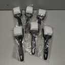 6 x Carpet Brushes for Cleaning, Scrub Brush for Floor Mats, Cleaning Brush for Car Interior and Home, Simple and Practical (White)