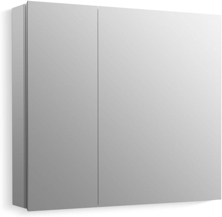 KOHLER Embark Medicine Cabinet, Deep Rectangular Storage with Adjustable Shelves and Mirrored Doors, 30" x 26"