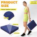 2 Pcs Stadium Seat Cushions Water-Repellent Bleacher Seat Cushions Indoor & Outdoor Seat Cushion for Bleachers Portable Stadium Cushion for Sports Events, Office Chairs, Beaches (Dark Blue)