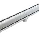 Neodrain 18-Inch Linear Shower Drain with Tile Insert Grate,Brushed 304 Stainless Steel Rectangle Shower Floor Drain, Floor Shower Drain