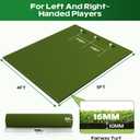 RIKADE Golf Mat - 5x4ft & 6x4ft 26mm-31mm Golf Hitting Mat for Simulators, Backyard, Garage, Indoor & Outdoor Use, Features Dual-Turf Mats with Ball Tray for Chipping and Swing Training
