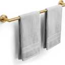 Bathroom Towel Bar 24 Inch Towel Rack Wall Mount Bath Towel Holder Modern Towel Rod Gold Bath Towel Hanger Stainless Steel Brushed Brass Bathroom Accessories Towel Rail Single Towel Bars Brushed Gold