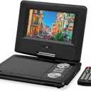 GPX PD701B PD701B Standard Portable DVD Player with 7-in. Swivel Screen and Remote