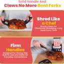 2 x Heavy Duty Meat Claws - Meat Shredder Claws for BBQ Pulled Pork Heat Resistant Bear Claws for Shredding Chicken, Brisket, Turkey BBQ Grill Accessories Gifts for Men