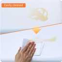 3D Anti-Collision Wall Padding for Kids, White Peel and Stick Headboard Pack of 4 Panels Sized 7.8" x 15.7", Self-Adhesive Panels for Bedroom/Living Room Upholstered Wall