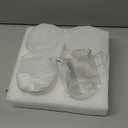 CNGLASS 10oz Glass Coffee Mugs,Double Wall Insulated Glass Mugs with Handle,Clear Espresso Mug for Latte,Cappuccino,Tea Bag,Set of 4