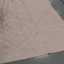 Area Rug 8x10 Rug Machine Washable Non-Slip Low Pile Print Pattern Western Rug for Living Room Bedroom Entryway Tribal Series -Light Pink/Cream