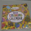 Tiny Expressions - Kids Coloring Calendar 2025-12 Month Color Your Own Wall Calendar for Children, Boys & Girls with Fun Planning Boxes for Daily, Weekly, and Monthly Tasks