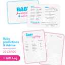 Baby Shower Game for a Memorable Party - Baby & Mommy Quiz Game - Prediction Advice Cards - Suitable for Gender Reveal Parties & Party Favors - Gender Neutral (Multicolor)