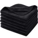 SINLAND Microfiber Facial Cloths Fast Drying Washcloth 12inch x 12inch Absorbent Face Wash Cloth Soft Makeup Remover Cloths (1 Count (Pack of 6))