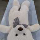 47 inch Giant Teddy Bear Stuffed Animal White Big Plush Teddy Bear Valentine's Gift for Girlfriend Soft Stuffed Bear Animals for Christmas,Birthday,Mother's Day