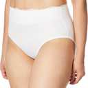 Bali Women's Brief Underwear, Passion For Comfort Women's Panties, Seamless Brief Underwear for Women (X-Large, White)