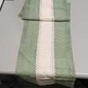 Artoid Mode Light Green Farmhouse Rustic Table Runner, Seasonal Hollow Kitchen Dining Table Decoration for Home Party Decor 12x90 Inch