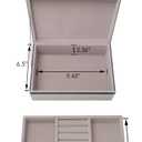 Jewelry Organizers and Storage - Box with Removable Tray, Organizer for Women, Storage for Earrings, Bracelets, Rings (OceanGlow)