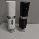 Home Hero Electric Salt and Pepper Grinder Set - Automatic Salt and Pepper Grinder Set Rechargeable. Electronic Salt and Pepper Shakers with LED Light, Electric Pepper Grinder & Salt Grinder, Set of 2