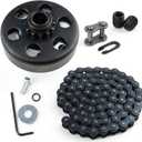 LotFancy Go Kart Clutch 3/4 Bore 12T with #35 Chain, Centrifugal Clutch Fit for Go Kart Minibike Honda Engines, With 2pcs Set Screws & 1pc Connecting link