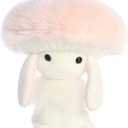 Aurora Vibrant Spring Fungi Friends Stuffed Animal - Decorative Companion - Endless Fun - Pink 6 Inches