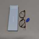 Gaoye Blue Light Blocking Glasses - Trending Round TR90 Frames, Metal Arms, UV400 Protection - Matching Soft Case (*1-tea Leopard/Transparent Lens)