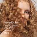 INFINITI PRO CONAIR Hair Dryer with Innovative Diffuser, Enhances Curls and Waves While Reducing Frizz, Dark Blue