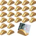 10 PCS Gold Place Card Holders for Table, Lightweight Wooden Wedding Table Number Stands