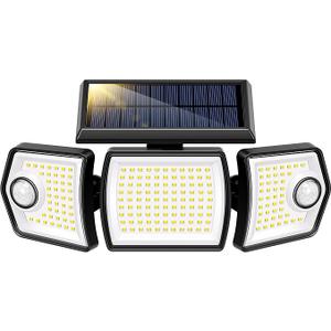 VIVOHOME Linkable Solar Flood Lights Outdoor, Dual Roating Motion Sensor
Solar Lights Outdoor with 3 Heads, 2500LM, IP65 Waterproof, Solar Powered Security Lights for Outside, Yard, Porch, Patio
