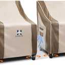 HAMLER Patio Chair Covers 2 Pack, Outdoor Chair Covers Waterproof Fits up to 29W x 30D x 36H inches, Heavy Duty Lawn Furniture Covers, Lounge Deep Seat Cover for Patio Furniture