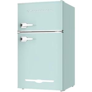 Frigidaire EFR840 Retro Mini Fridge with Freezer & Side Bottle Opener - Small 2 Door Refrigerator for Office Bar or College Dorm Room - 3.2 Cu Ft, Mint
