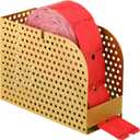 MorningRo Raffle Ticket Holder Metal Raffle Ticket Dispenser Spinner Cage Drum for Roll Events Entry Reward Fundraiser Prizes Dispenser(Gold)