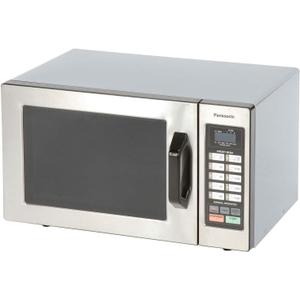 Panasonic NE-1054F Compact Light-Duty Countertop Commercial Microwave Oven with 10 Programmable Memory and Touch Screen Control, Countertop Microwave Oven, 1000W, 0.8 Cu. Ft, Stainless Steel 