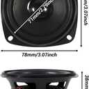 Aceirmc 3 4Ohm 20W Full Range Audio Speaker Stereo Woofer Loudspeaker for Arduino Replacement DIY (2pcs)