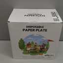 150 Pieces Neon Disposable Paper Plates 9 Inch Heavy Duty Dinner Plates, Solid Color, Table Decorations Party Supplies for Birthdays, Weddings, Daily Use