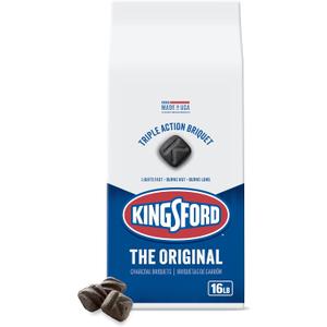 Kingsford Original Charcoal Briquettes, BBQ Charcoal for Grilling, 16 Pounds (Package May Vary)