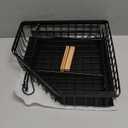 2 Tier Fruit Basket for Kitchen Counter - Detachable Metal Fruit Bowl with 2 Banana Hangers for Corner , Large Capacity Fruit Stand with Wooden Handle for Bread Fruit and Vegetable Storage