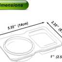 Snack Containers Vacuum-Sealed 20 Pack Dual-Compartment Lunchable BPA-Free Box with Lids Condiment Cups for Dipping Sauce Fruit Salad Dressing Office School Picnic Lunch for On the Go Take Out Foods