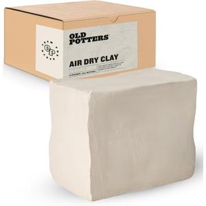Old Potters Premium Air Dry Clay, White, 10 lbs, All Natural Modeling Clay. Ideal for Beginners and Advanced Sculptors. Old Potters Premium Air Dry Clay, White, 10 lbs, All Natural Modeling Clay. Ideal for Beginners and Advanced Sculptors.