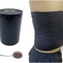 Body Stomach Compression Tape- Extra Wide Kaotic Magic Tape for Body Shaping& Workout& Sweater Enhancer& Skin Protection (Black/10CM*5M) (1 Roll)
