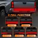 Tailgate Light Bar,Aluminum Frame Tailgate Light Strip for Pickup Truck Trailer with Red Running Brake Lights Reverse Sequential Red Turn Signal (60 Inch)