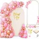 Capoda Wedding Arch Backdrop Stand and Cover 100 Balloon Set 6.6Ft
Bride to Be Metal Arch Stand with Arch Cover Balloon Rose Heads Sign, Wedding Ceremony Bridal Shower Anniversary Party Decor