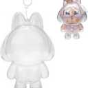 Protective Case for Crybaby, Display Box Hard Acrylic Doll Cover Accessories with Keychain for Crybaby Crying Again Series (Doll is not Included) - Crybaby Case, Clear