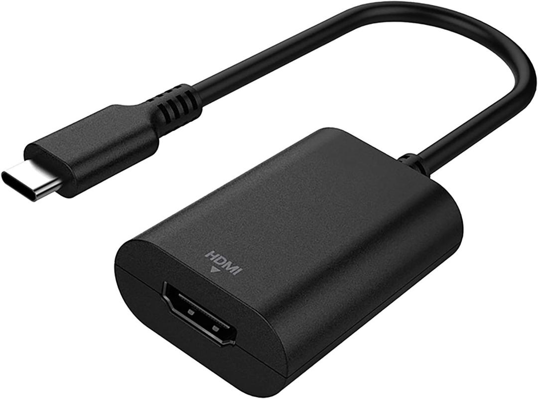 Philips USB C to HDMI Adapter, 4k 60 Hz USB Type C to HDMI Adapter for Monitor, MacBook Pro, MacBook Air, iPhone 16 Series, 15 Series, iPad Pro, Multiple Monitors Connector Cable, Black, SWU7114A/27