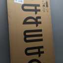 Pamray 47 Inch Small Computer Desk with Monitor Stand, Simple Office Desk with Headphone Hook for Small Spaces, Kids Study Writing Table for Bedroom, White