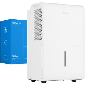 hOmeLabs 50 Pint Wi-Fi Dehumidifier for up to 7,000 Sq Ft Rooms (MAX 120 Pint at 95F, 90% RH)  Powerful Humidity Control for Large Rooms and Basements