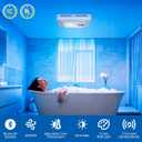 Hawkrown Bathroom Exhaust Fan with Bluetooth Speaker, 230 CFM 1.0 Sone Bathroom Exhaust Fan with Light, 3 Dynamic Light, 7 LED Color, 3 Color Temperatures, Nightlight,Remote, Easy Install, Large