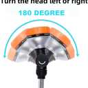 Watering Wand for Garden Hose (18.5") - Heavy Duty Stainless Steel Sprayer Nozzle Wand with 8 Patterns Water Flow, Adjustable 180 Rotating Head for Plant Care | Sprinkler Wand with Thumb Flow Control