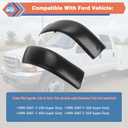 Upgraded Roof Molding, 2 Pcs Left & Right Roof Side Trim Molding Compatible with Ford Vehicle 1999-2007 F250 350 450 550 Super Duty (Regular Cab & Crew Cab), Replace#YC3Z-2551728-PTM YC3Z-2551729-PTM