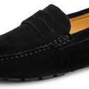Go Tour Men's Penny Loafers Moccasin Driving Shoes Slip On Flats Boat Shoes, USA 11.5 M